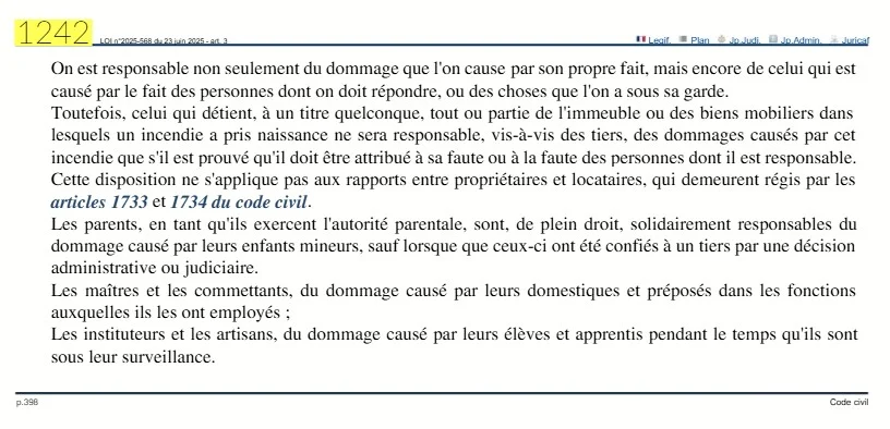 Article 1242 du Code Civil
