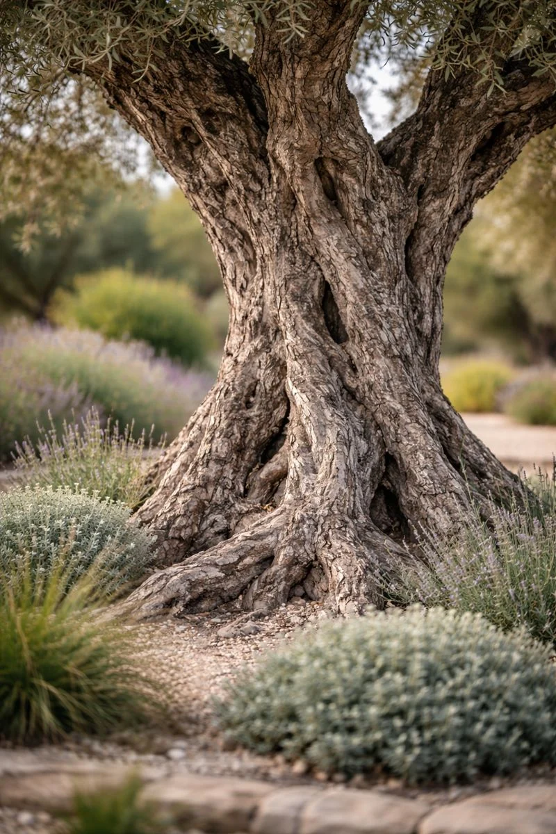 Entretien professionnel d’un jardin paysager à Saint-Tropez avec végétation méditerranéenne