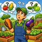 un jardinier paysagiste se demandant comment bien associer des legumes grâce à l'article de blog de l'entreprise Mille et une branche