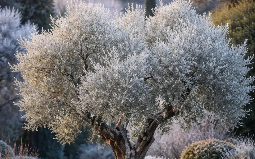 Olivier gel jardin méditerranéen