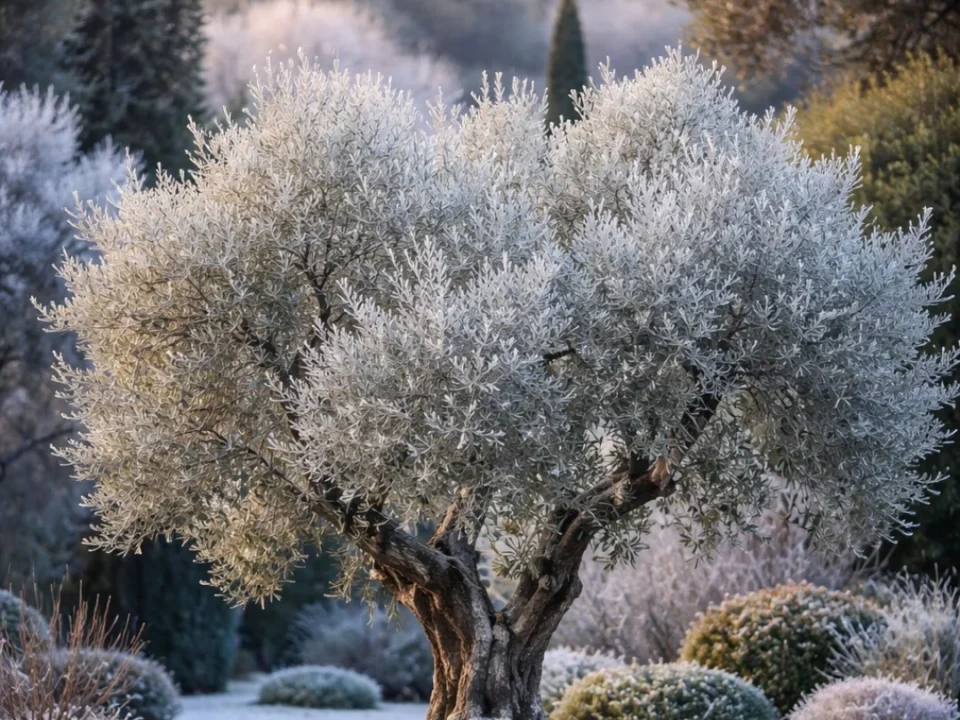 Olivier gel jardin méditerranéen